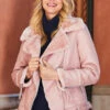 Soft Pink Faux Shearling Biker Jacket -Sosandar Fashion Store web rt 17 a19ol004pk0020 s23tk655pt0009 s23bd003be0032 271