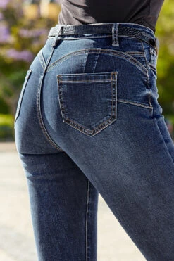 Dark Indigo Sculpting Skinny Jeans 11 Dark Indigo Sculpting Skinny Jeans -Sosandar Fashion Store web s22 a20bd095io 1 indigo rt