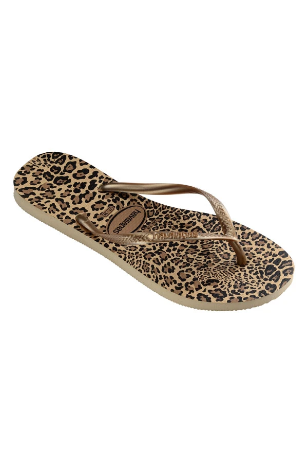 Havaianas Leopard Slim Flip Flops 4 Havaianas Leopard Slim Flip Flops - Image 2