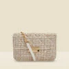 Natural Boucle Clasp Detail Cross Body Bag -Sosandar Fashion Store web s23ac001nl0006 a