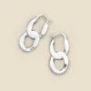Silver Chain Link Earrings 2 Silver Chain Link Earrings -Sosandar Fashion Store web s23ac035mc0005 b rc