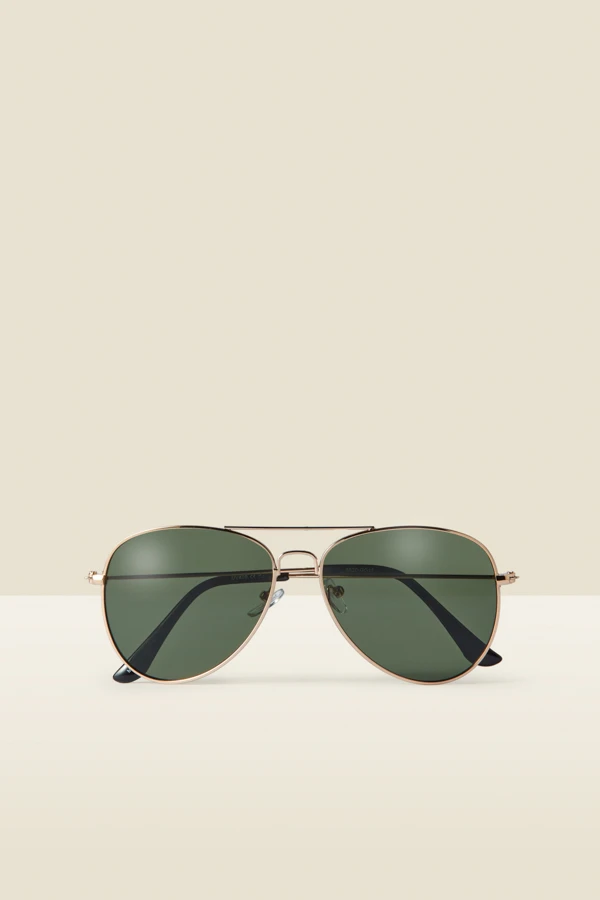 Gold Aviator Sunglasses 4 Gold Aviator Sunglasses - Image 2
