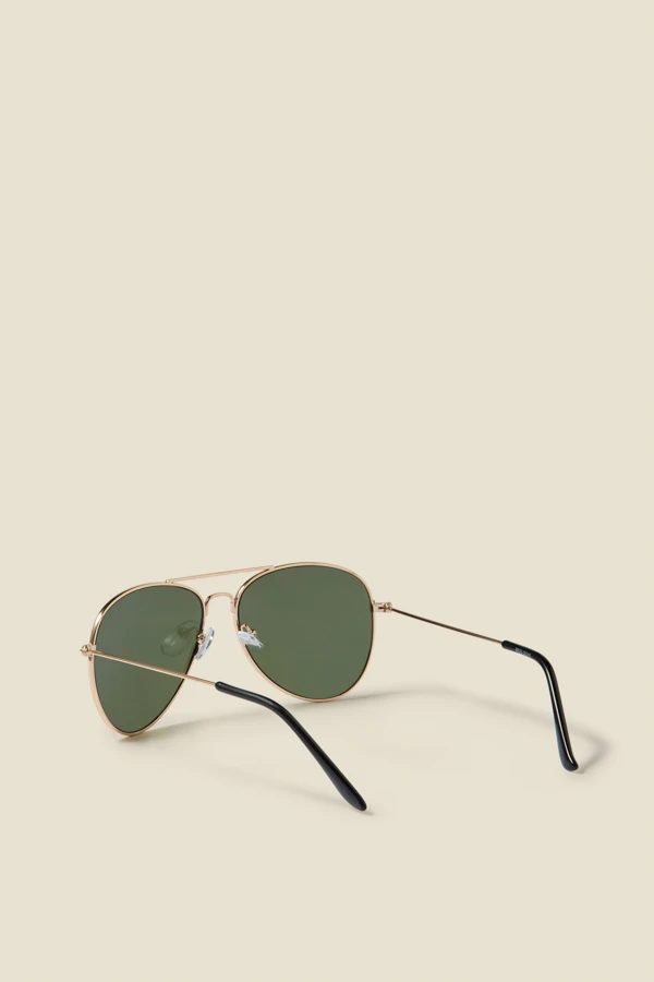 Gold Aviator Sunglasses 5 Gold Aviator Sunglasses - Image 3